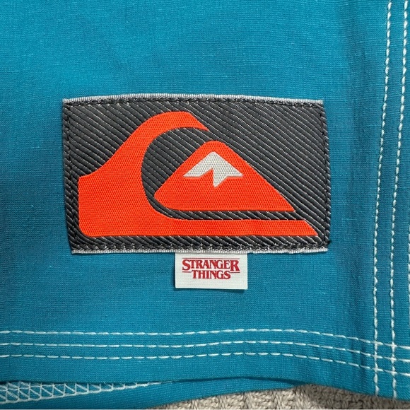 Quiksilver/Stranger Things collab board shorts, colorblock. Size 38, butt logo - Picture 7 of 8